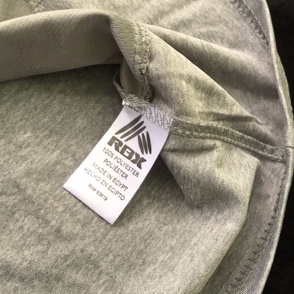 NWT RBX Reebok Perform Gray SS Tee Flexibility Quick Drying Lightweight L 14/16 - Picture 13 of 15